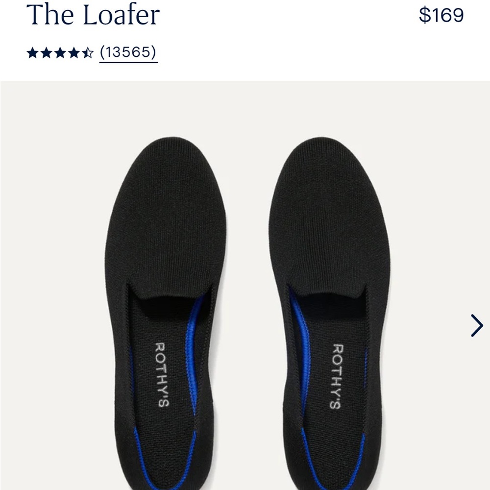 Rothy’s black Loafer